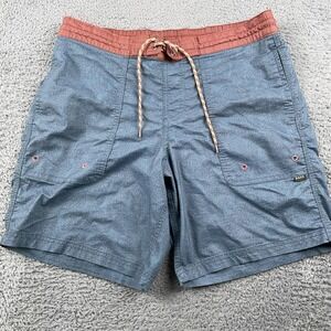 Howler Brothers Shorts Mens 32 Blue Sayulita Watershorts Board Shorts Swim Beach